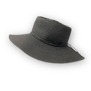 San Diego Hat Co. Four Buttons Black Paper Beach Sun Hat Women’s One Size OSFM